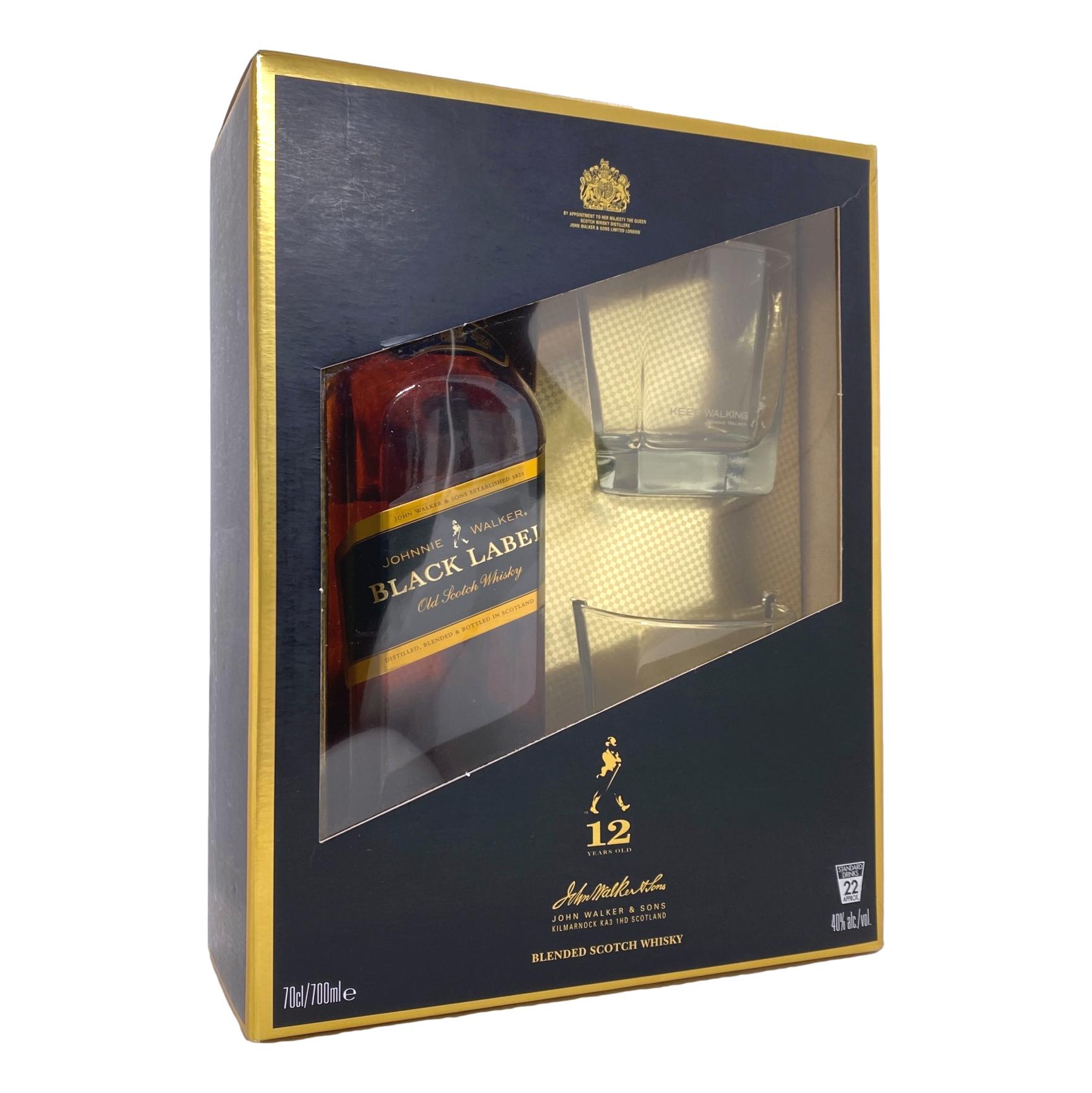 Johnnie Walker Vintage Black Label Scotch Whisky Gift Pack