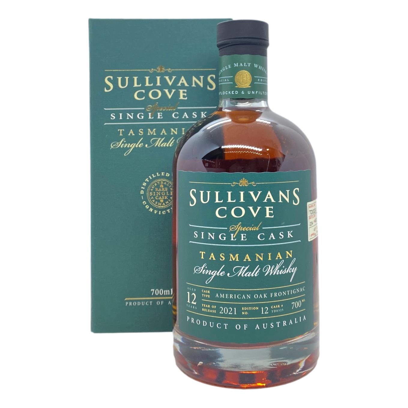 Sullivans Cove Special Cask Edition #12 Single Malt Whisky (Barrel No. TD0325)700mL