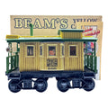Jim Beam 100 Months Old Decanter Jersey And Western Railway Yellow Caboose 750mL - Unsealed With Box and Papers