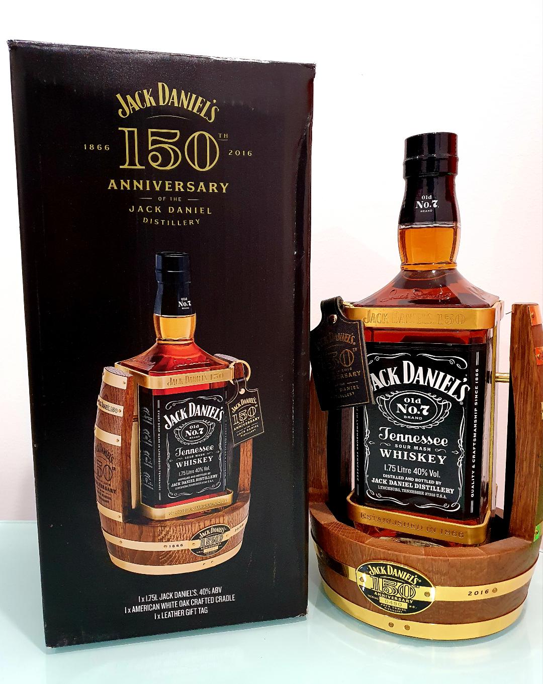 Jack Daniel's Old No. 7 150th Anniversary Tennessee Whisky and Cradle 1.75 L