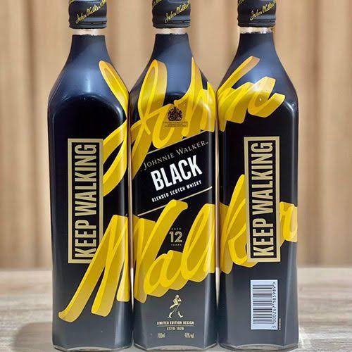 Johnnie Walker Black Label Limited Edition Design Scotch Whisky 700mL (Set of 3)