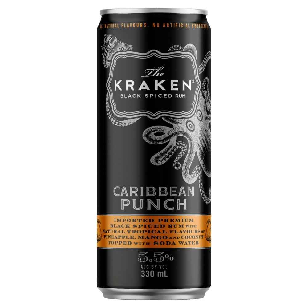 The Kraken Caribbean Punch Cans (10X330mL)