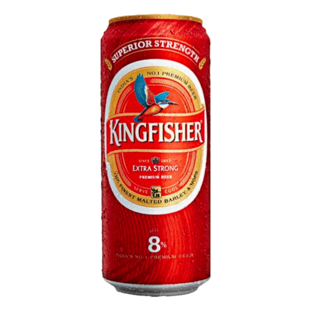 Kingfisher Extra Strong 8% Premium Indian Beer (24X500mL)
