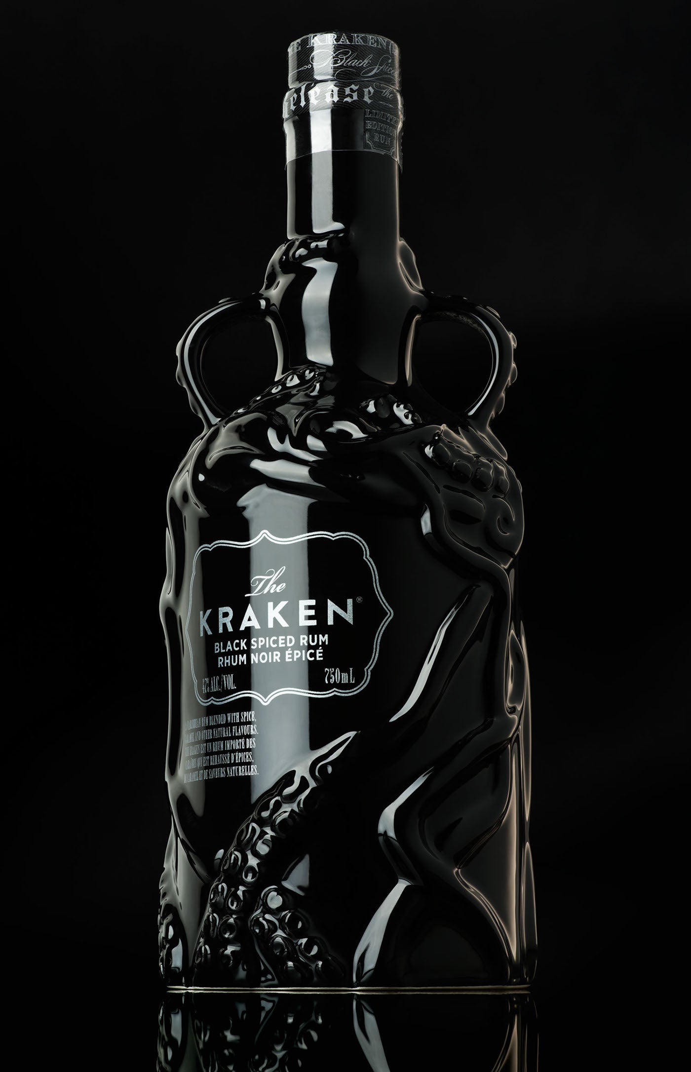 Kraken Limited Edition Black Ceramic Bottle 2016 700mL