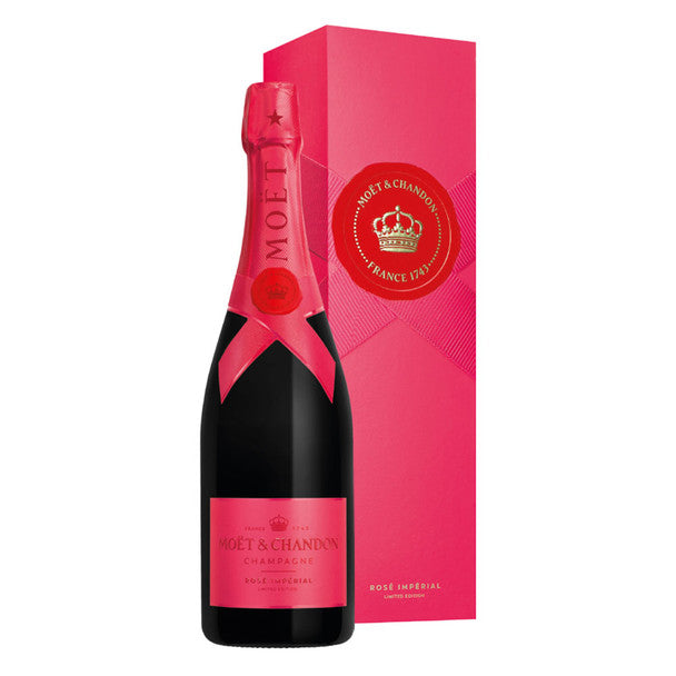 Moet and Chandon Red Imperial Brut NV Champagne 750mL