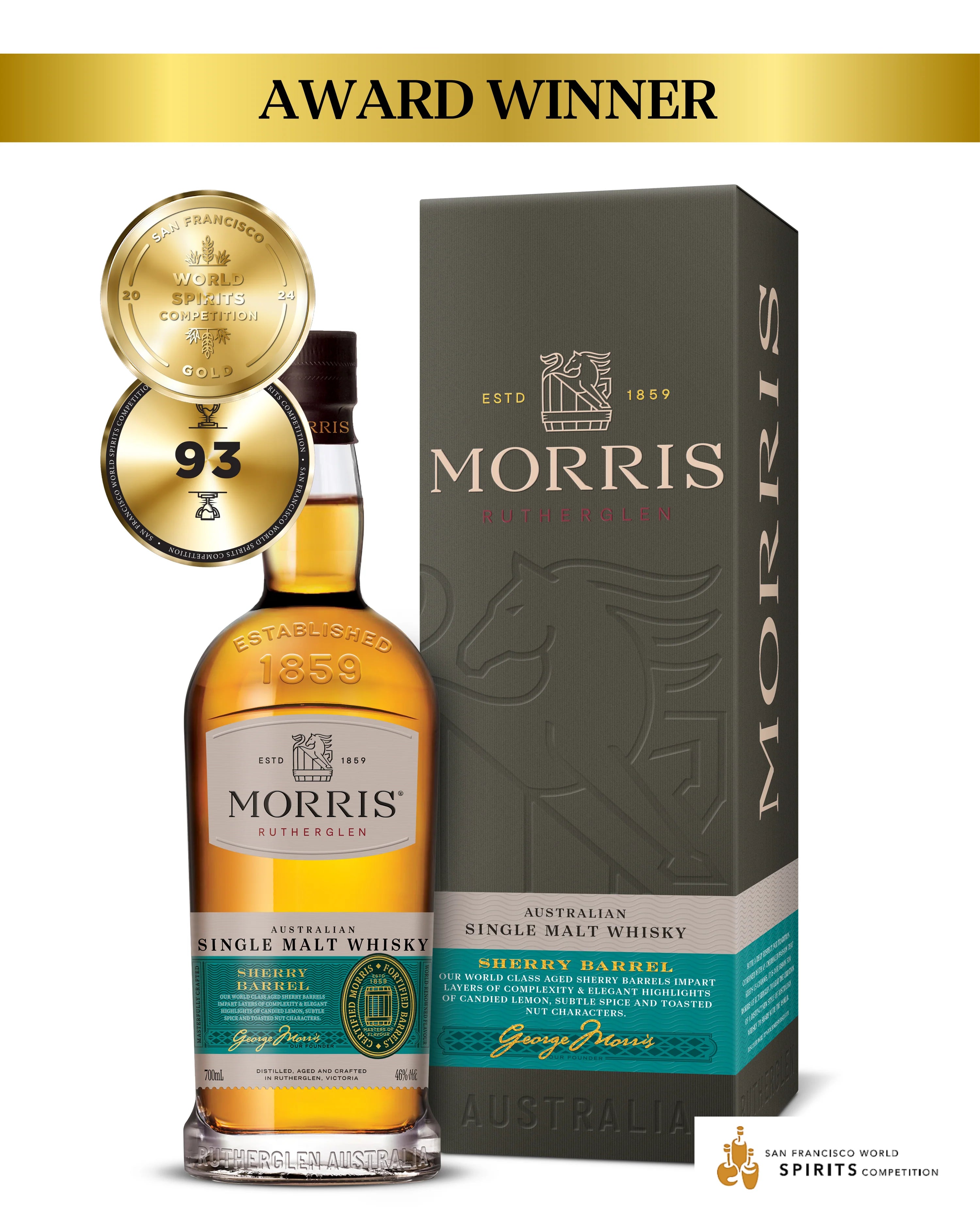 Morris Whisky Sherry Barrel 46% 700mL