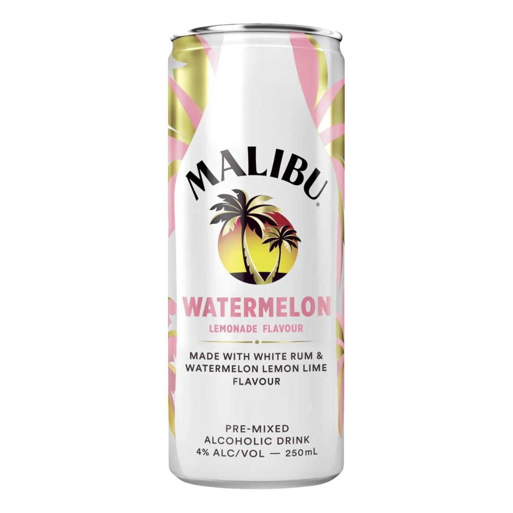 Malibu Watermelon Lemonade Can (10X250mL)