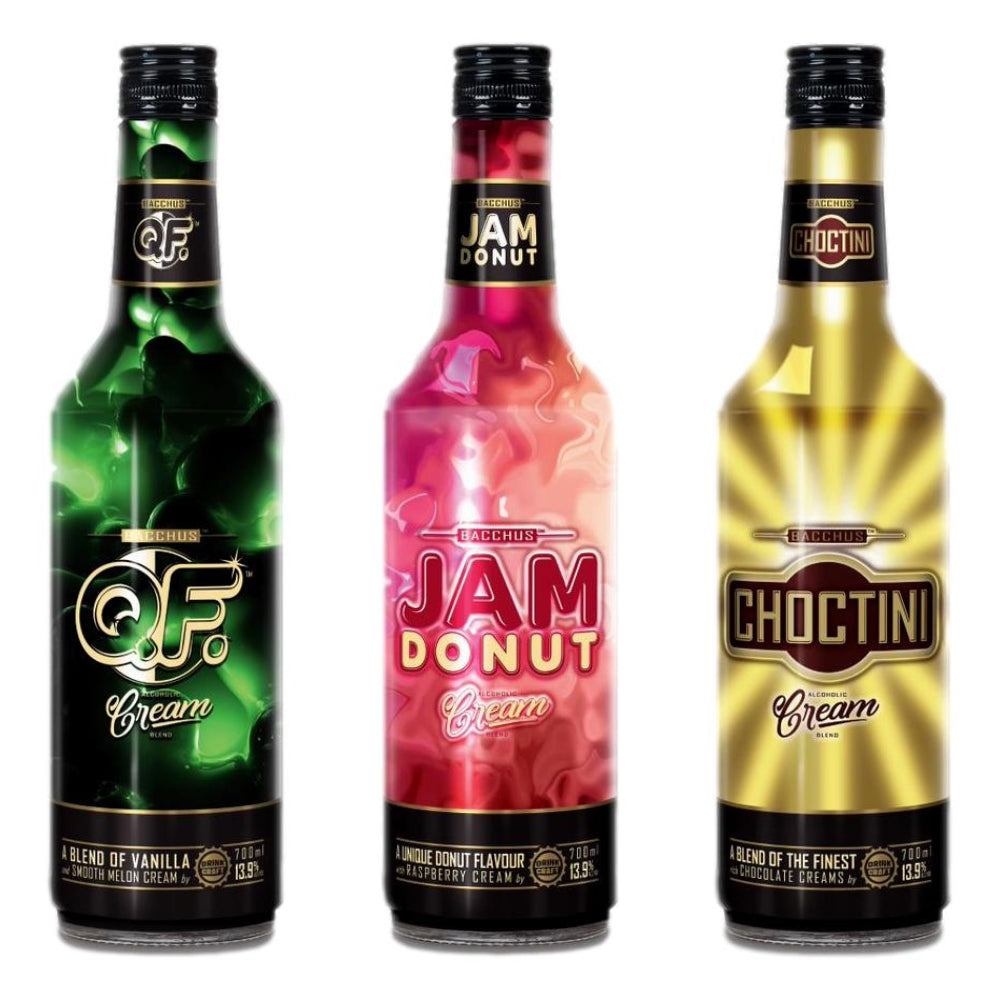 Bacchus QF and Jam Donut and Choctini Cream (3X700mL)
