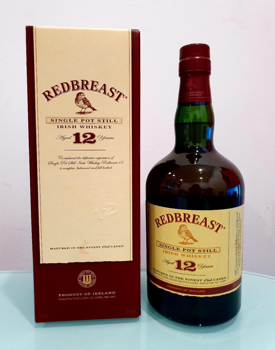Redbreast 12 Year Old Single Pot Still Irish Whiskey 700mL