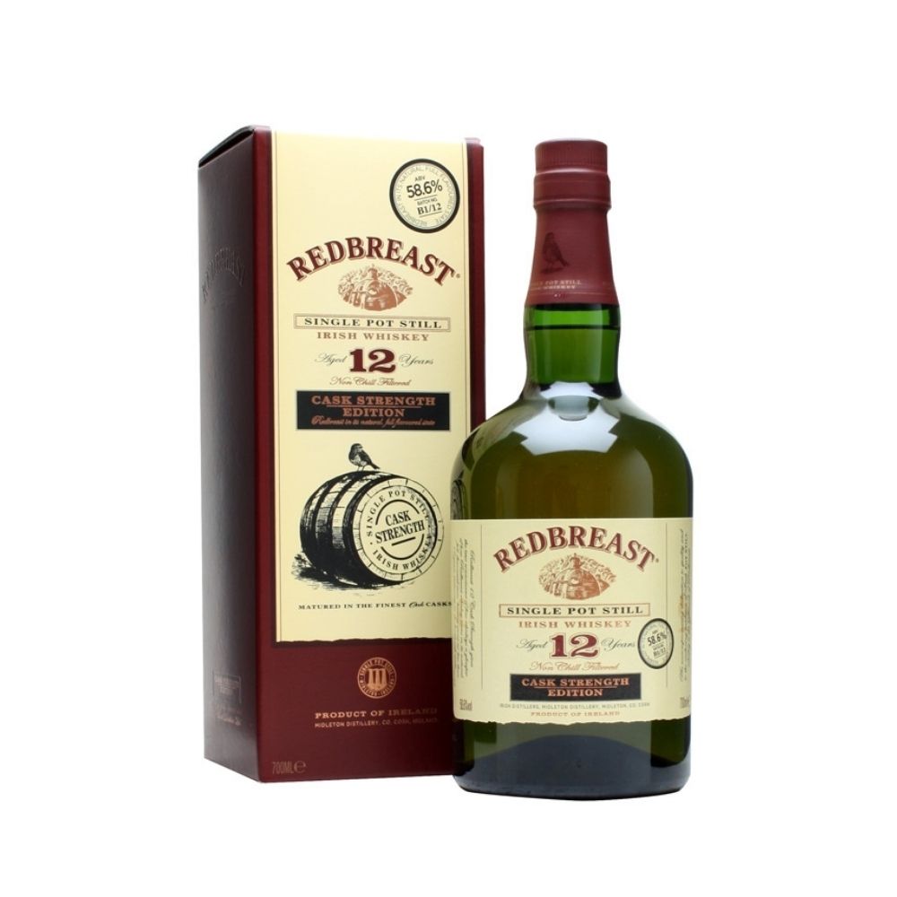 Redbreast 12 Year Old Single Pot Still Irish Whiskey Cask Strength 700mL