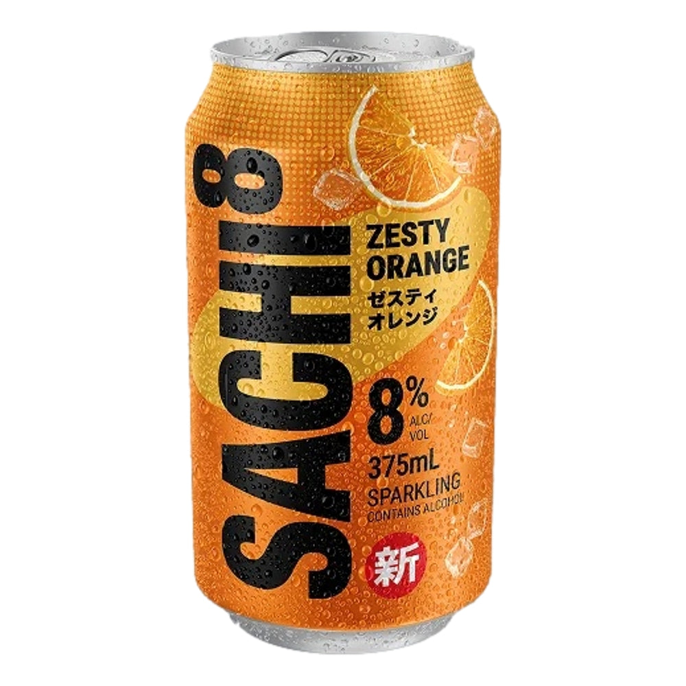 Sachi8 Zesty Orange Zero Sugar Cans 24Pk