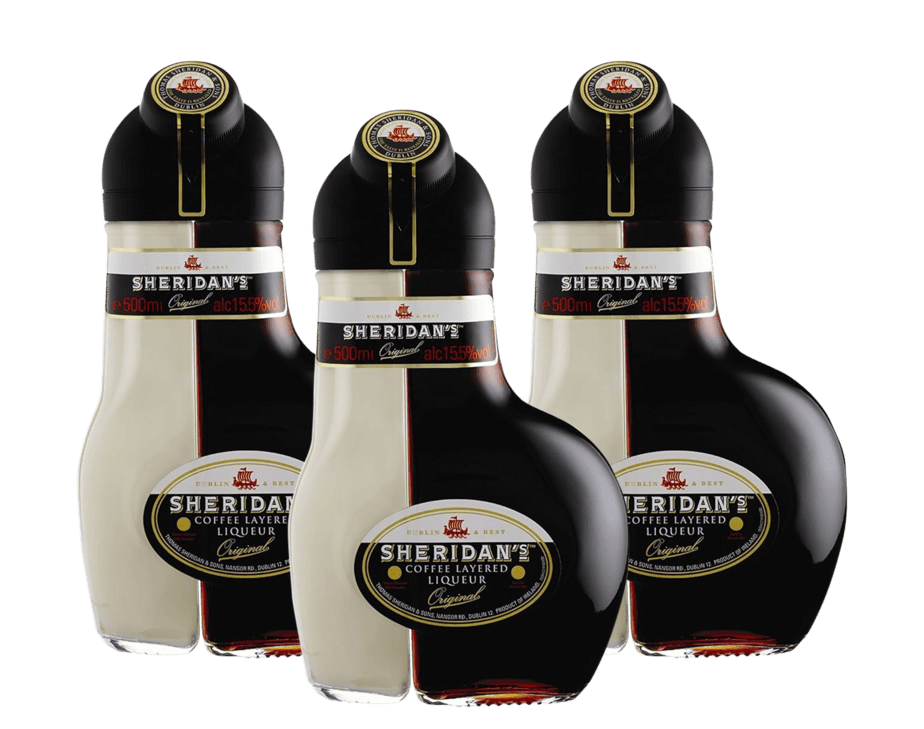 Sheridan's Coffee Layered Liqueur 500mL x 3 Bottles BUNDLE