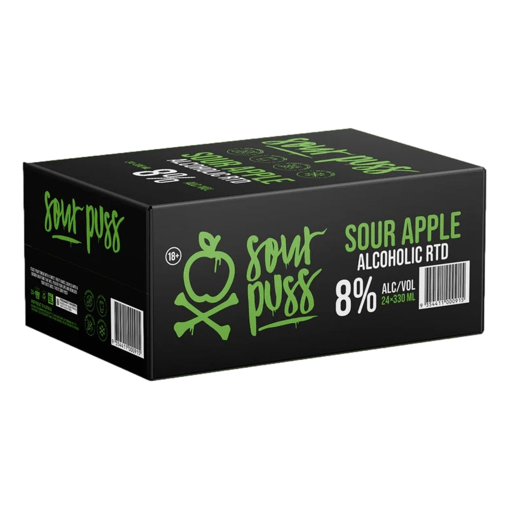 Sour Puss Rtd Sour Apple (24X330mL)