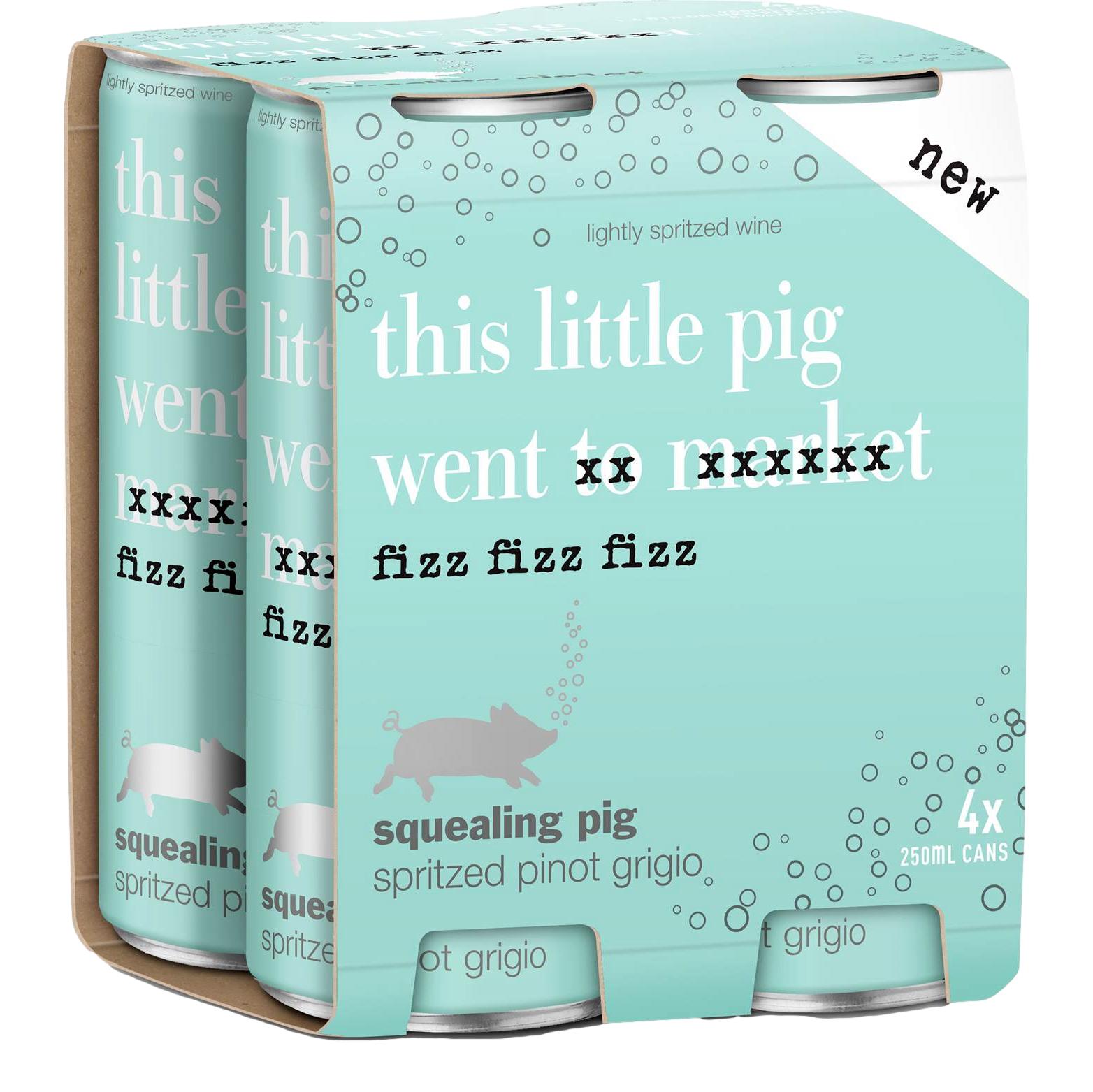 Squealing Pig Spritzed Pinot Grigio (4X250mL)