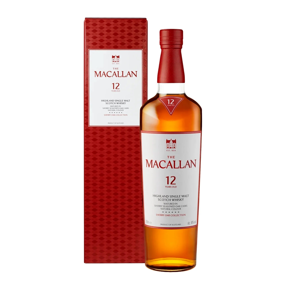 The Macallan 12 Year Old Sherry Matured Single Malt Scotch Whisky 700mL