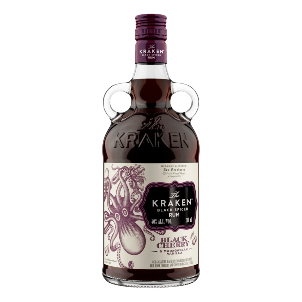 The Kraken Black Cherry and Madagascan Vanilla Spiced Rum 700mL
