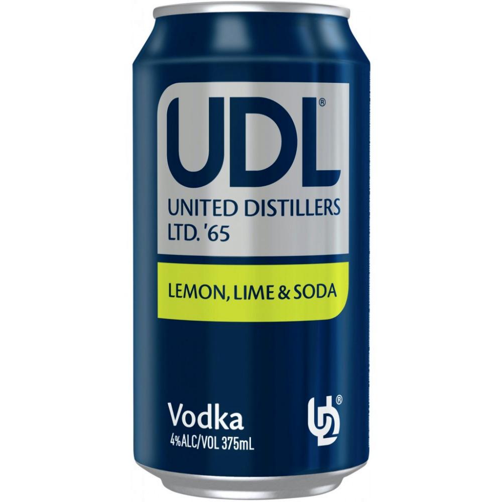 UDL Vodka and Lemon, Lime and Soda (10X375mL)