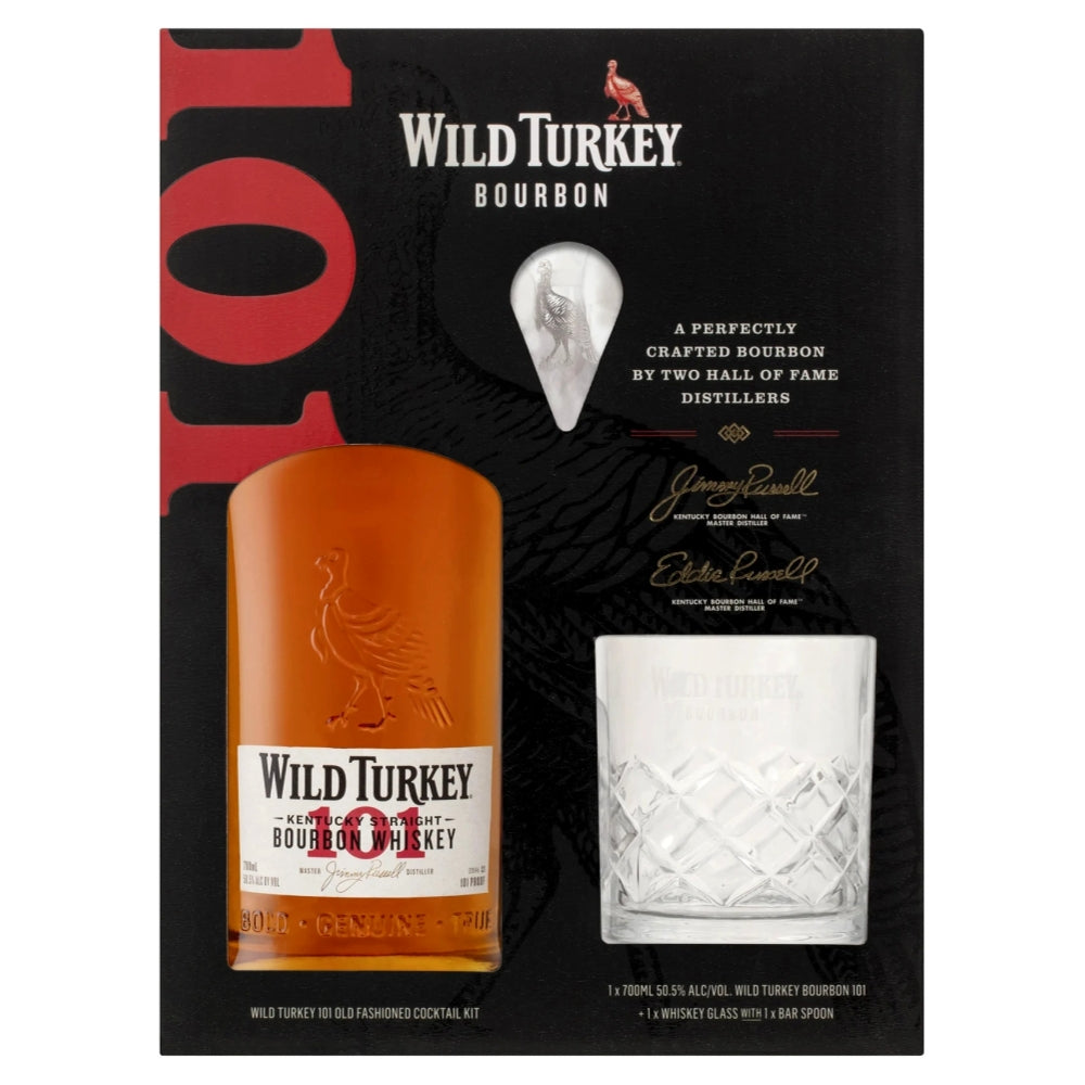 Wild Turkey 101 Old Fashioned Cocktail Kit Gift Pack